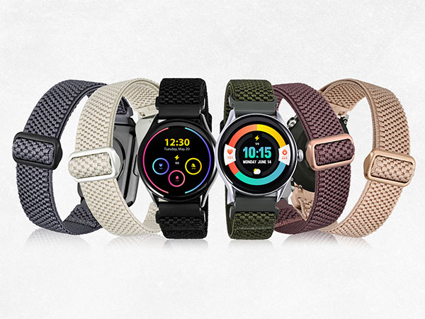sport solo loop bands fabric braided bracelet watchband belts weave