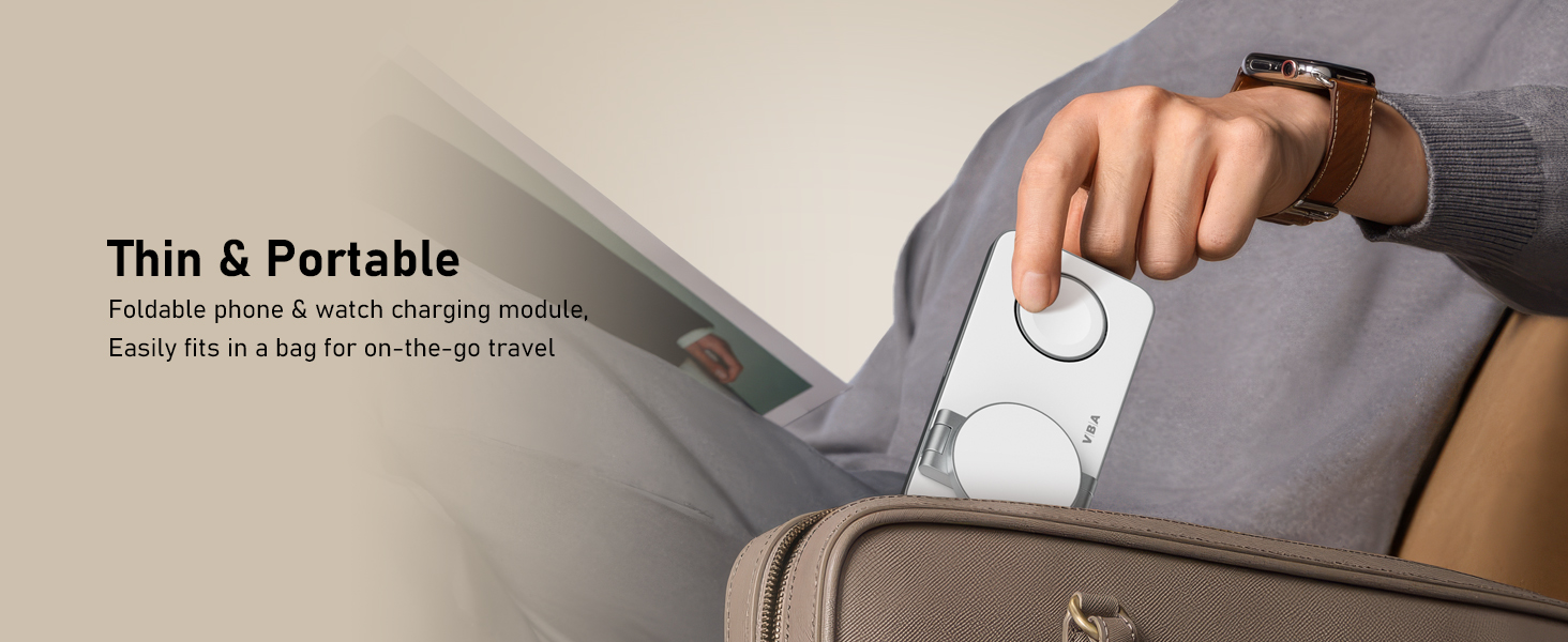 foldable 3 in 1 wireless charging station