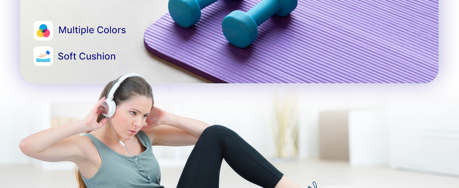 ROMIX Yoga Mat 10 MM