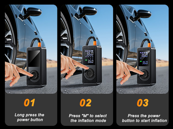 tire inflator portable air compressor