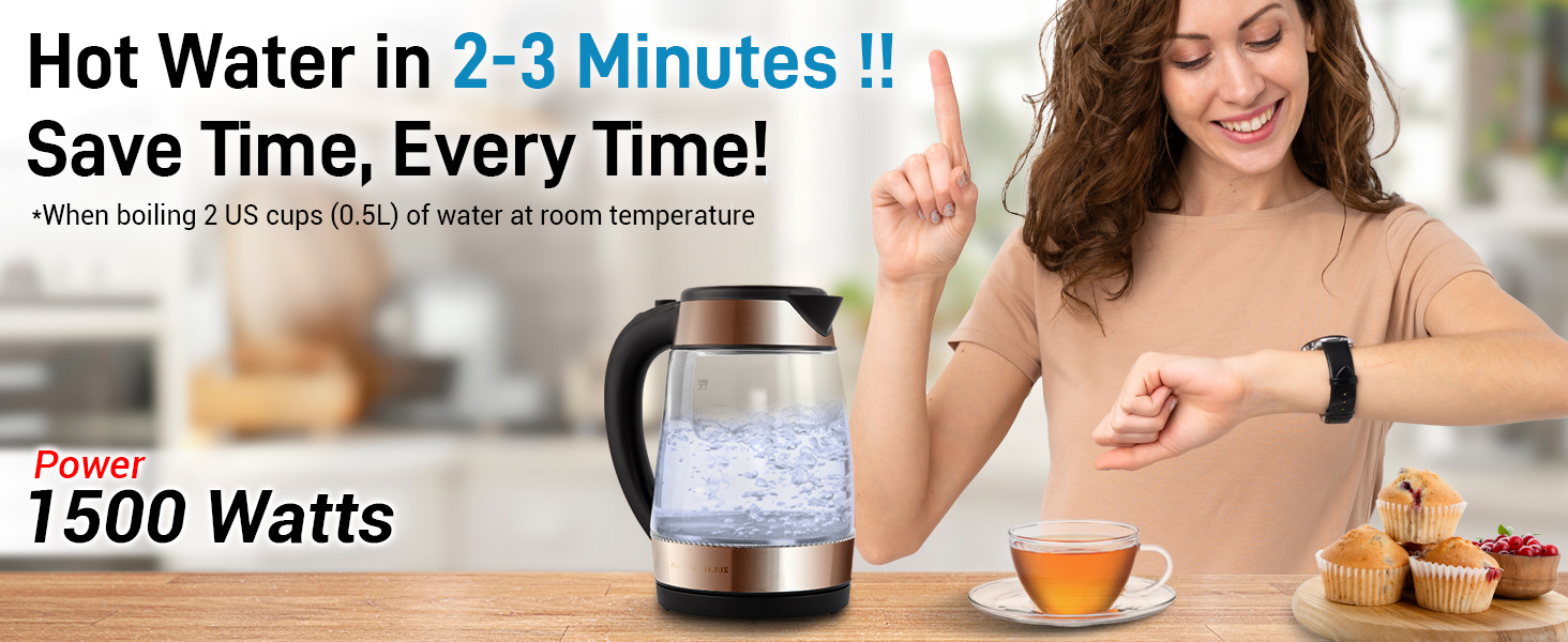Hot Water in 2-3 Minutes!
