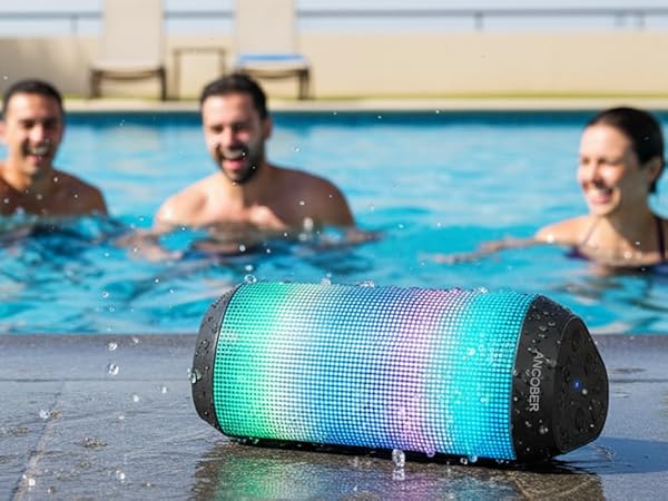 IPX4 Waterproof splashproof wireless Bluetooth speaker can work great on bathroom when showering