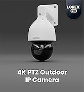 Lorex 4K Ultra HD 25x Pan-Tilt-Zoom IP Weatherproof Camera Featuring Smart Motion Detection, Auto...