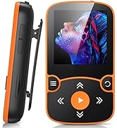 AGPTEK 64GB MP3 Player with Clip, Bluetooth 5.3 Lossless Sound with FM Radio, Voice Recorder for ...
