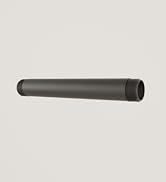 pamo black industrial steel pipe on beige background