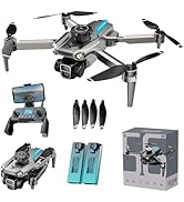 Drone with HD Camera, RC Drone with Brushless Motor Altitude Hold Gesture Selfie, One Key Take Of...