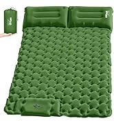 HiiPeak Double Sleeping Pad for Camping - Ultralight Camping Mattress with Pillow, Built-in Foot ...