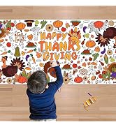 OHOME Thanksgiving Giant Coloring Poster/Tablecloth-Thanksgiving Crafts for Kids-30 x 72 Inches J...
