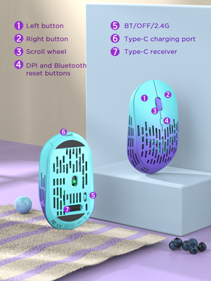 RAPIQUE R-03 Gradient wireless mouse A+??