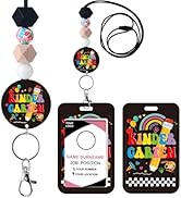 Obookey Teacher Lanyards for ID Badges - Teacher Lanyard with ID Holder, Kindergarten Cute Pencil...