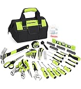 FASTPRO 220-Piece Home Tool Set, Household Repairing Tool Kit, with 12-Inch Wide Mouth Open Stora...