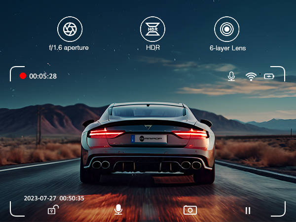 dash cam front and rear