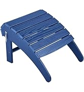 Yaheetech Adirondack Ottoman Footrest for Adirondack Chair,HDPE All Weather Outdoor Folding Foot ...