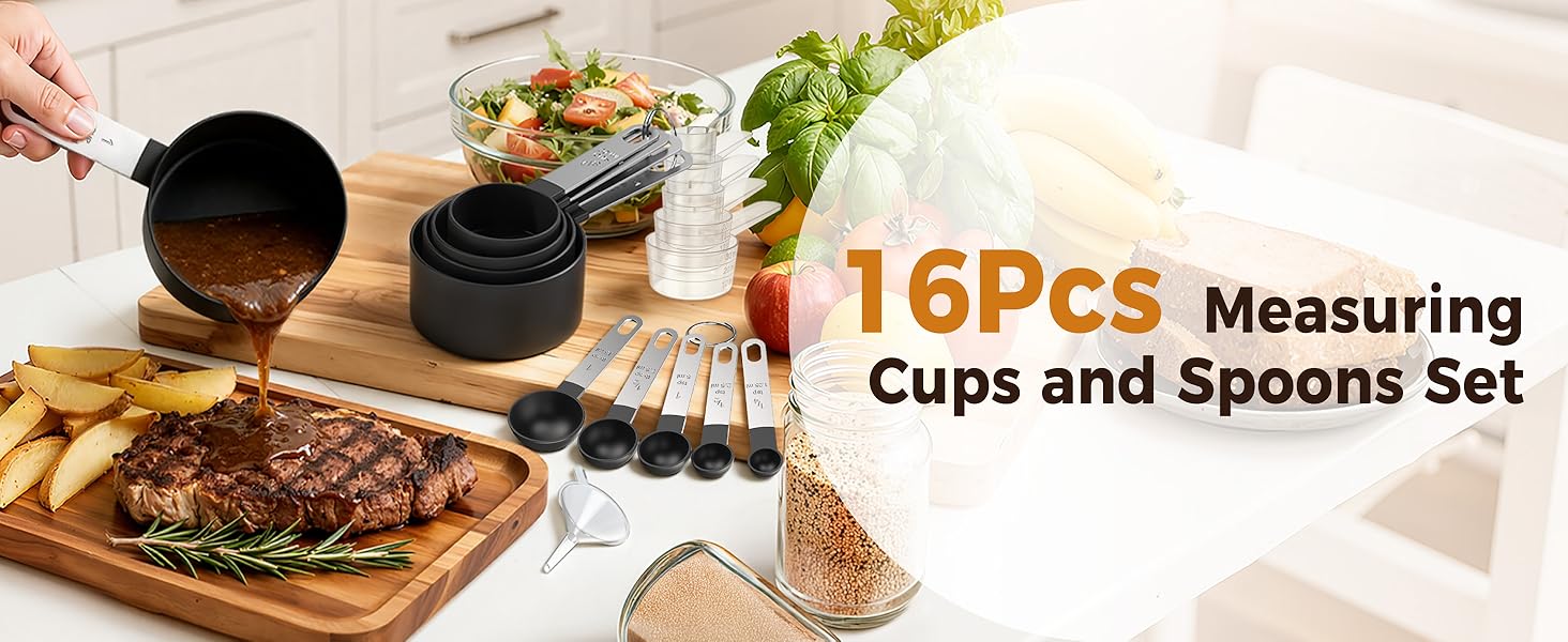 measuring cups and spoons set