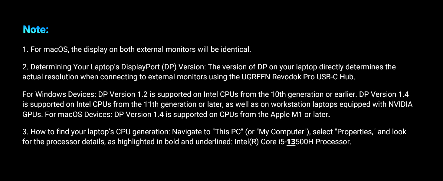 Ugreen usbc hub docking station