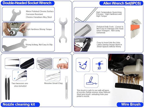 3D Printer Tools &amp; Accessories Kit