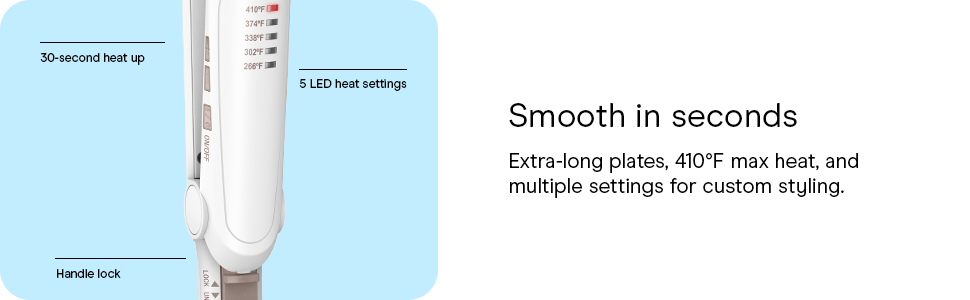 Conair double ceramic flat irons for smooth hair in seconds