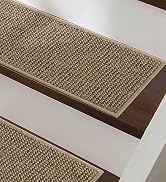 BEQHAUSE Stair Treads for Wooden Steps 28inX9in, Carpet Stair Treads Non Slip Indoor, Machine Was...