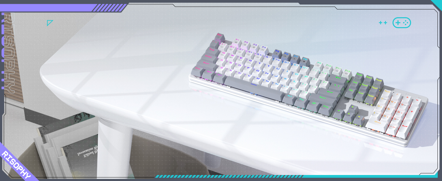 wireless mechanical keyboard, wireless gaming keyboard, bluetooth keyboard