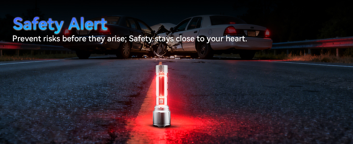 red light flashlight for night
