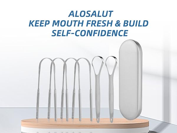 Alosalut 6 Pack Tongue Cleaners