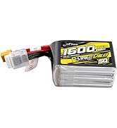TATTU R-Line Version 6.0 6S Lipo Battery 22.2V 160C 1600mAh Lipo Battery Pack with XT60 Plug for ...