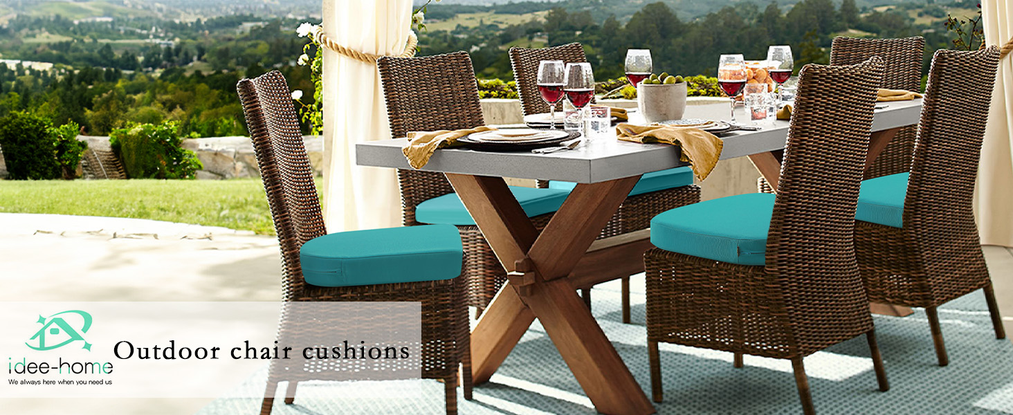 Outdoor Seat Cushion Outdoor Chair Cushions Set of 4 Patio Chair Cushions Furniture Chair Pads