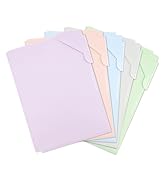 GAUENEEN Plastic Folders Sleeves, Morandi Colors Plastic Project Pockets, Fits A4 and Letter Size...