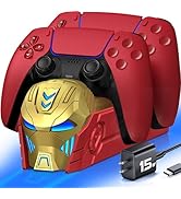 Charger Station for PlayStation 5 Dual Controllers-Fast PS5 Dual Controller Stand Charger Dock wi...