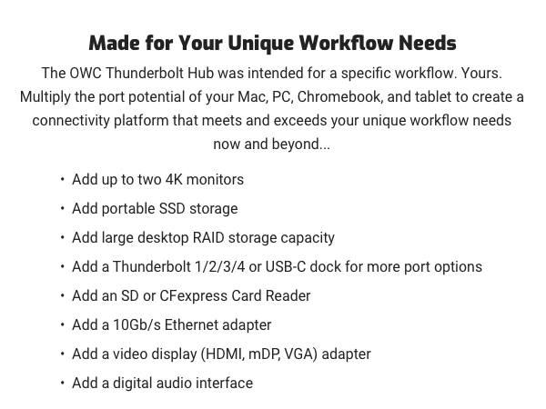 OWC Thunderbolt Hub