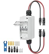 Pjerjzn Solar Panel Disconnect Switch 1000V 30A PV Disconnect Switch Outdoor Miniature Circuit Br...