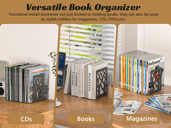 book holders for shelves