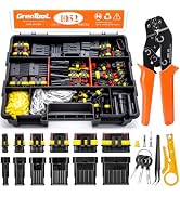 GRENTOOL 1052PCS Waterproof Electrical Connectors Kit with Crimper Tool | Waterproof Automotive W...