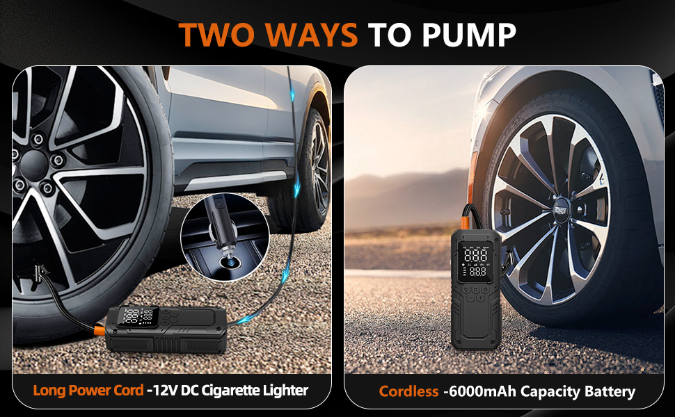 12V DC tire inflator