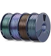 Galaxy PLA 3D Printer Filament Bundle, Sparkling and Dazzling PLA Filament 1.75mm, Neatly Wound 3...