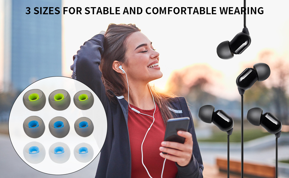 60PCS Earbuds Replacement Tips Silicone