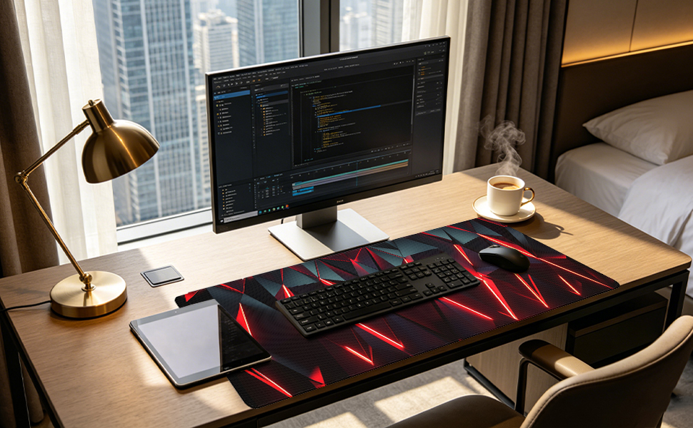 Generous size: fully covers your keyboard and mouse for a seamless workspace