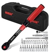 Hairich 1/4-Inch Drive Torque Wrench Set,2.3-24.9 N.M/20-220IN.LB, Bike Torque Wrench Set,30PCS C...