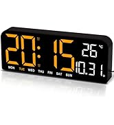 JoFomp LED Digital Wall Clock Decorative, 10