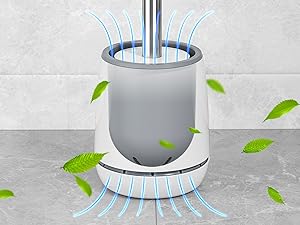 Toilet brush and holder set