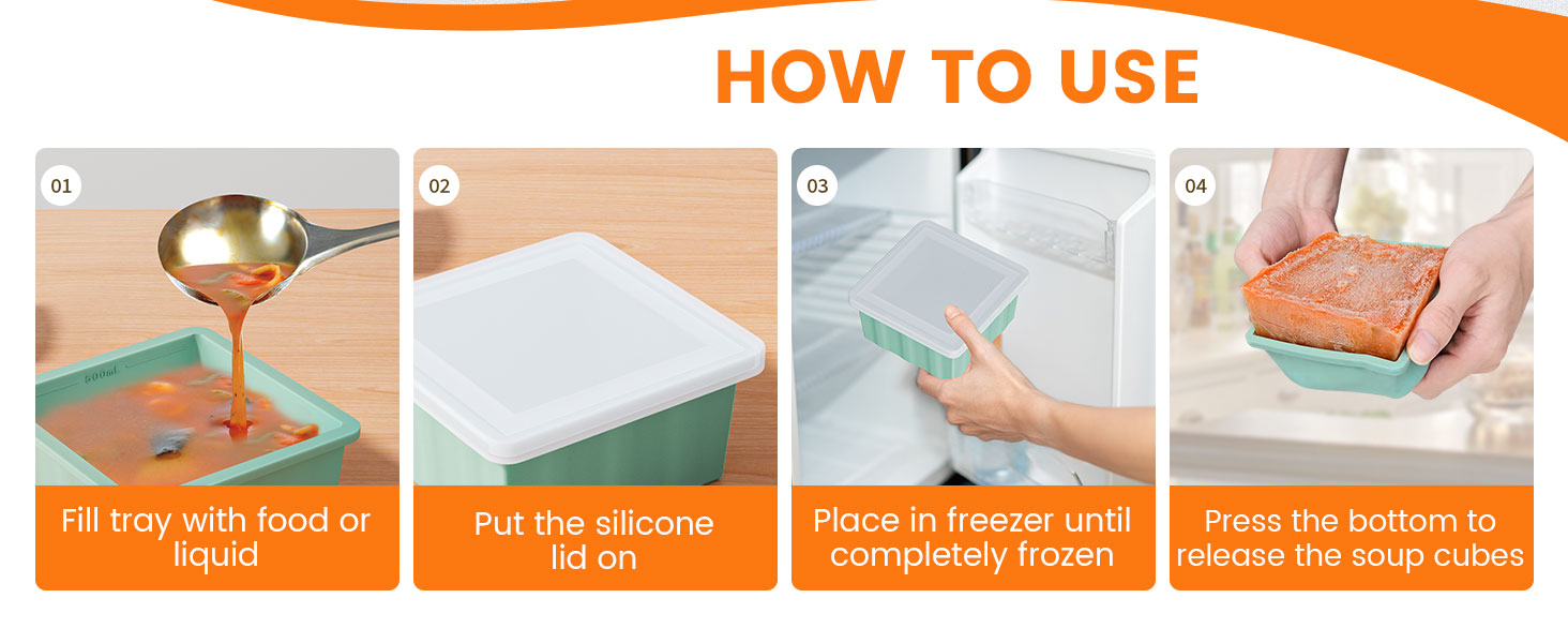 silicone freezer tray