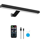 MIOBLUE Wireless Picture Lights with Remote, Full Metal Rechargeable Painting Light, 16" Display ...