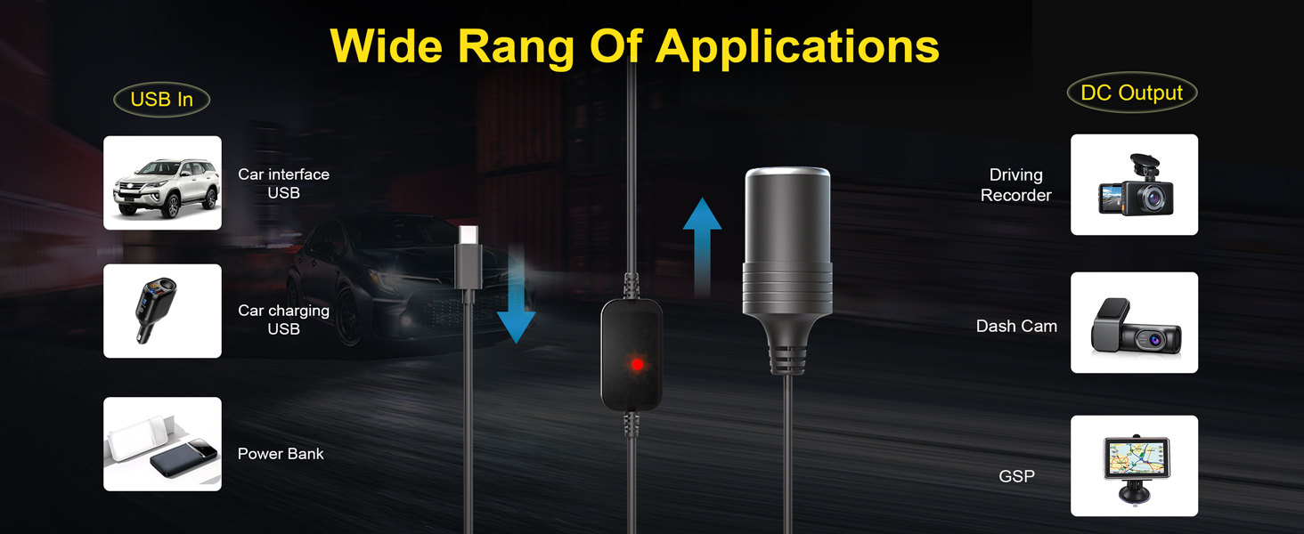 usb to 12v adapter