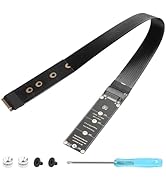GINTOOYUN NGFF M.2 M-Key NVME Extension 40 CM PCIe 3.0/4.0 M.2 NVME/NGFF SSD Ribbon Flex Cable fo...