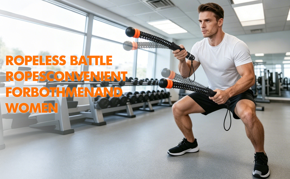 Portable Cordless Battle Rope, for Men &amp;amp;amp; Women