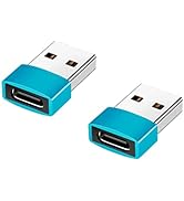 XiAyriky USB C Female to USB Male Adapter 2-Pack, Type A to USBC Charger Cable Power Converter fo...