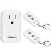 Remote Control Outlet Plug, WILAWELS Wireless Light Switch, On Off Remote Switch Outlet for Light...