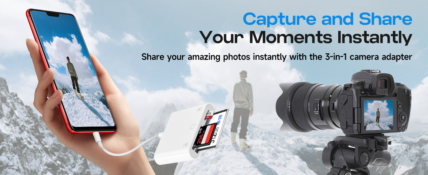 usb c card reader for iphnoe usb c memory card reader camera adapter to iphone digital camera