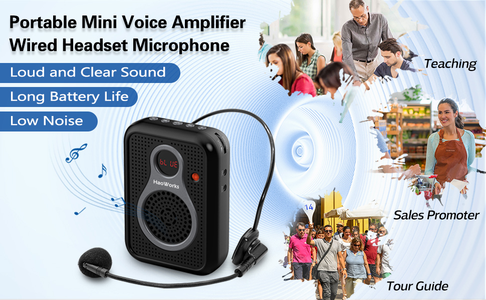 voice amplifier with loud and clear sound for teachers