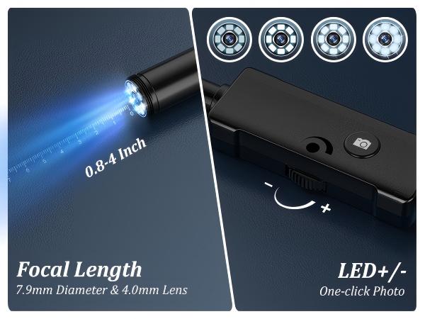 borescope camera with light